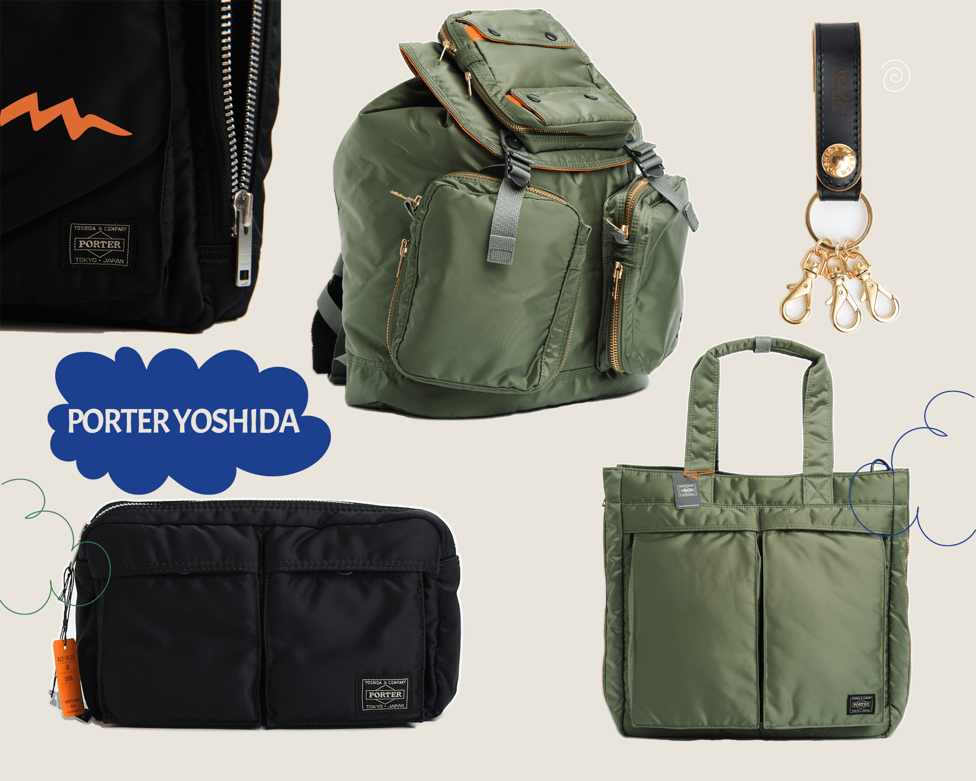 Shop Porter by Yoshida Bags voor Heren Online ▶️ Meadow Store