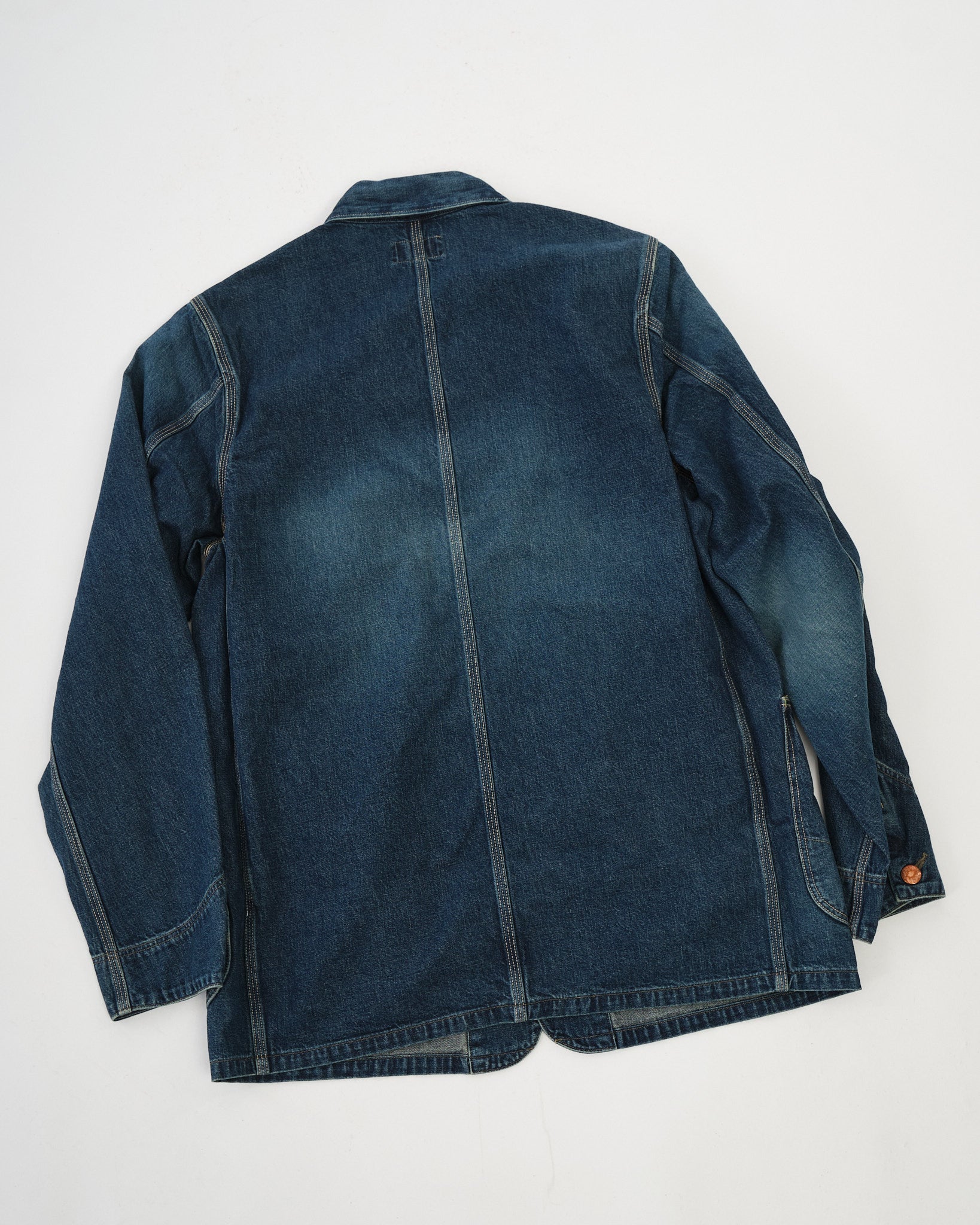 トップス  Traveler vintage sheeting indigo 1952 Rider Shirt Japanese 9oz Indigo - Vielgut